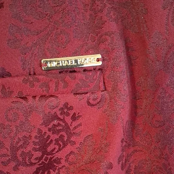 Michael Kors Red Patterned Trousers - Picture 4 of 5